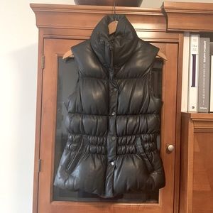 Lulu Bravo leather puffer vest jacket. Size M. Fits like a small.